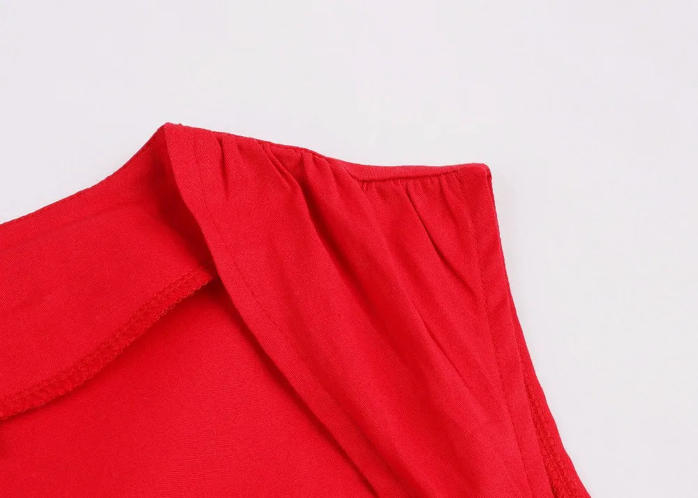 S-5XL Plus Size Women Robe Pin Up Dress Retro Vintage 50s 60s Rockabilly Dot Swing Summer female Dresses Elegant Tunic Vestido