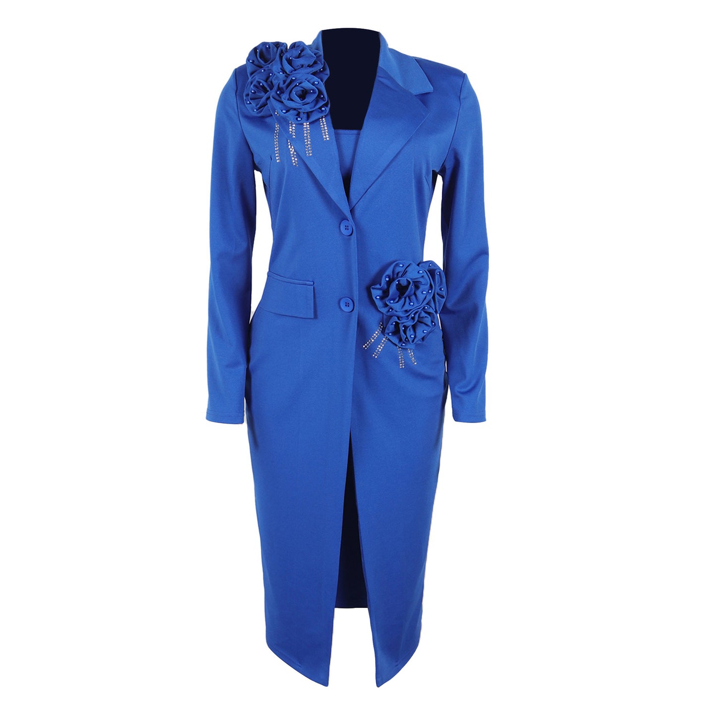 2 Piece Blazer And Sleeveless Dress Sets Plus Size Clothes Dresses For Women's Clothing 2025 Spring Autumn Big Size 3XL Oversize