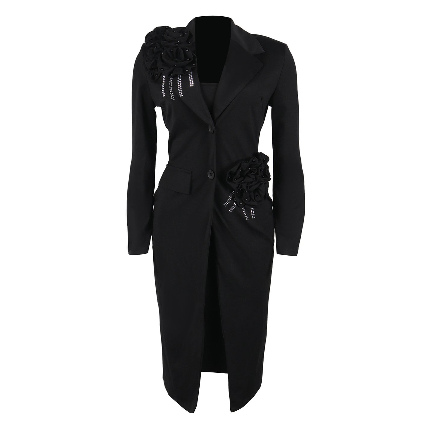 2 Piece Blazer And Sleeveless Dress Sets Plus Size Clothes Dresses For Women's Clothing 2025 Spring Autumn Big Size 3XL Oversize