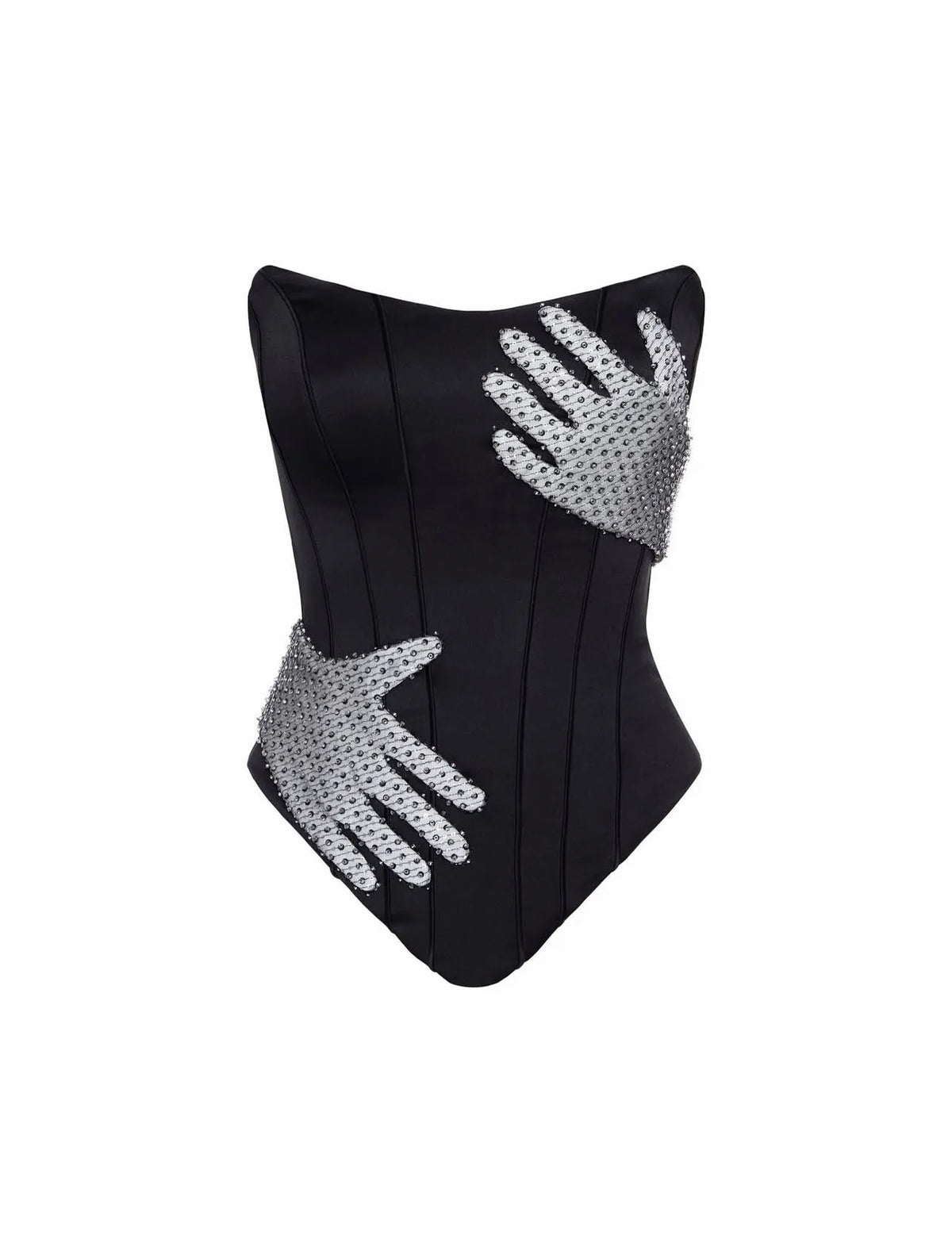 Gothic Print Black Tube Top Women Strapless Skinny Cropped Tops Summer Casual Chic Graphic Tees Y2k Streetwear Vest Basic