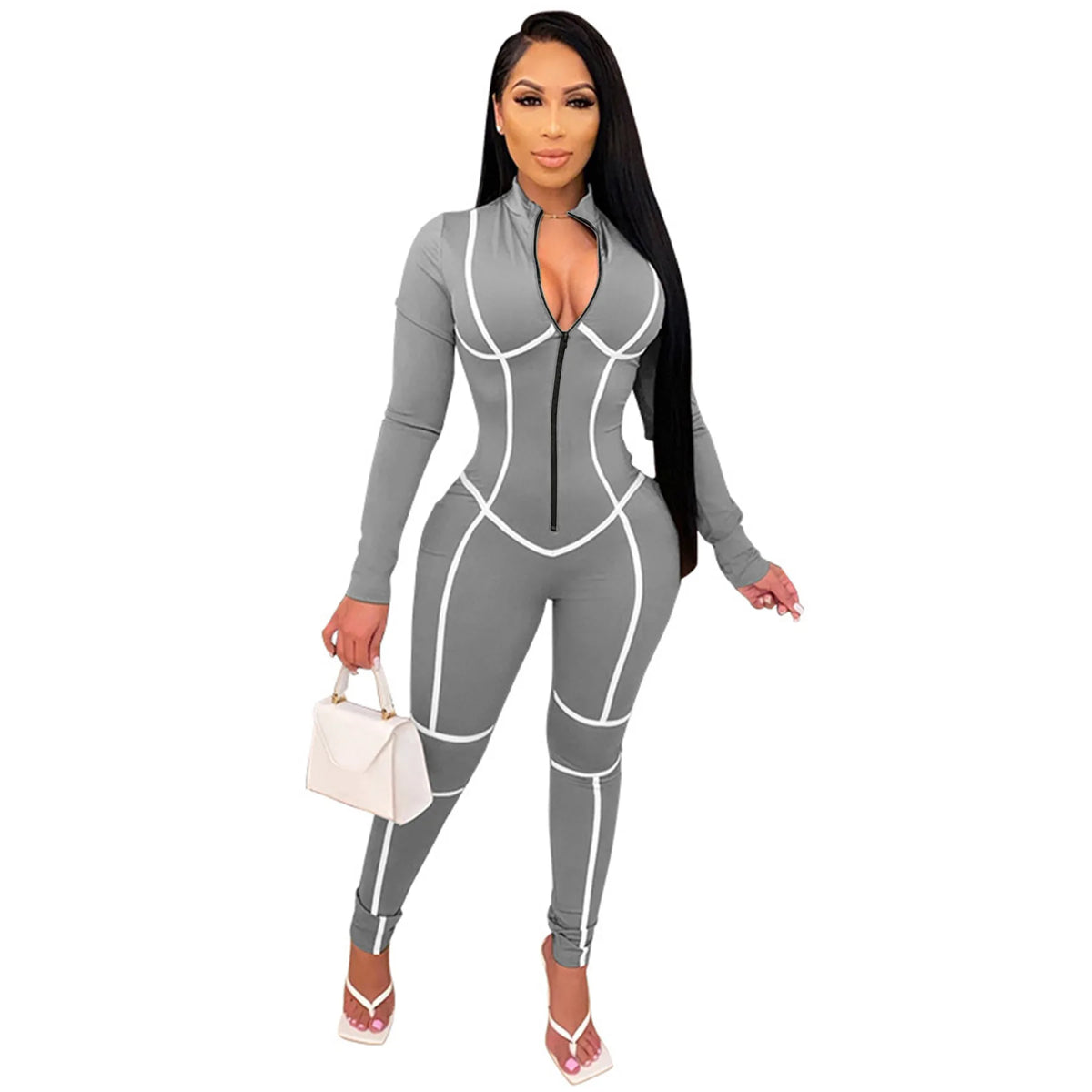 Solid Color Women Jumpsuits For Spring Autumn 2026 Long Sleeve Loose Fashion Streetwear Overalls Sports Pants Trousers