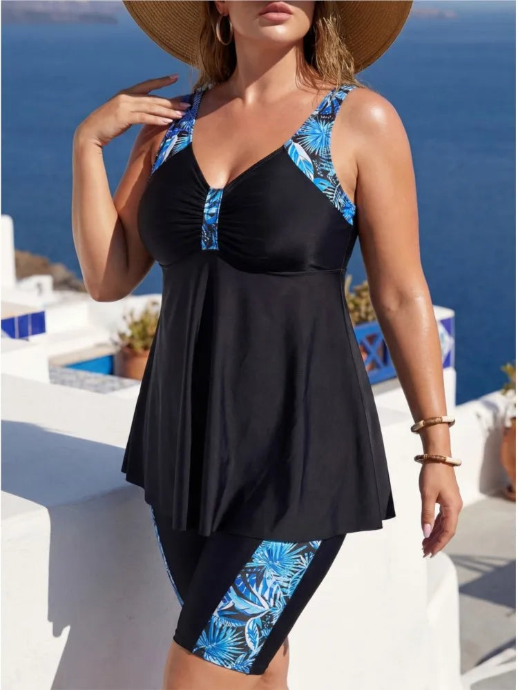 XL-6XL Plus Size High Waist Bikini Women's Push Up Big Large Size Swimsuit 2026 Summer Mujer Tummy Control Swimwear Bikini Sets