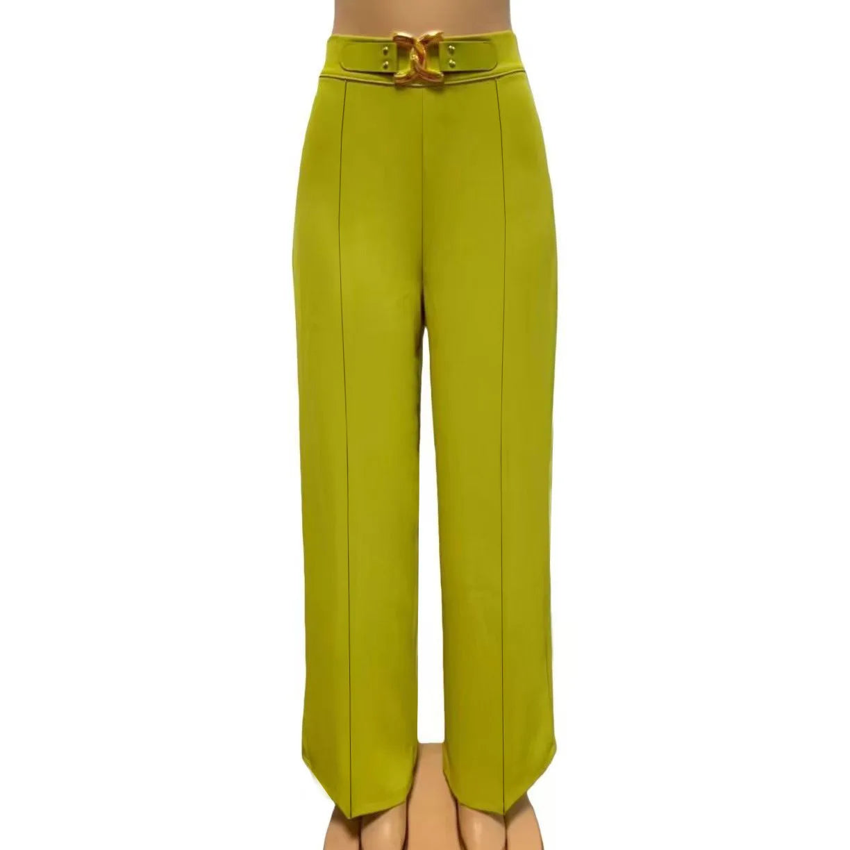 Women High Waist Wide Leg Pants Shiny Fuchsia Straight Pants Long Palazzo Casual Trendy Trousers 2026 Spring Autumn New