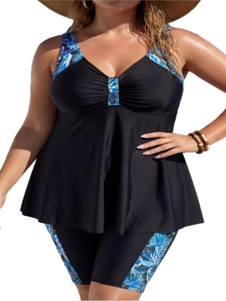 XL-6XL Plus Size High Waist Bikini Women's Push Up Big Large Size Swimsuit 2026 Summer Mujer Tummy Control Swimwear Bikini Sets