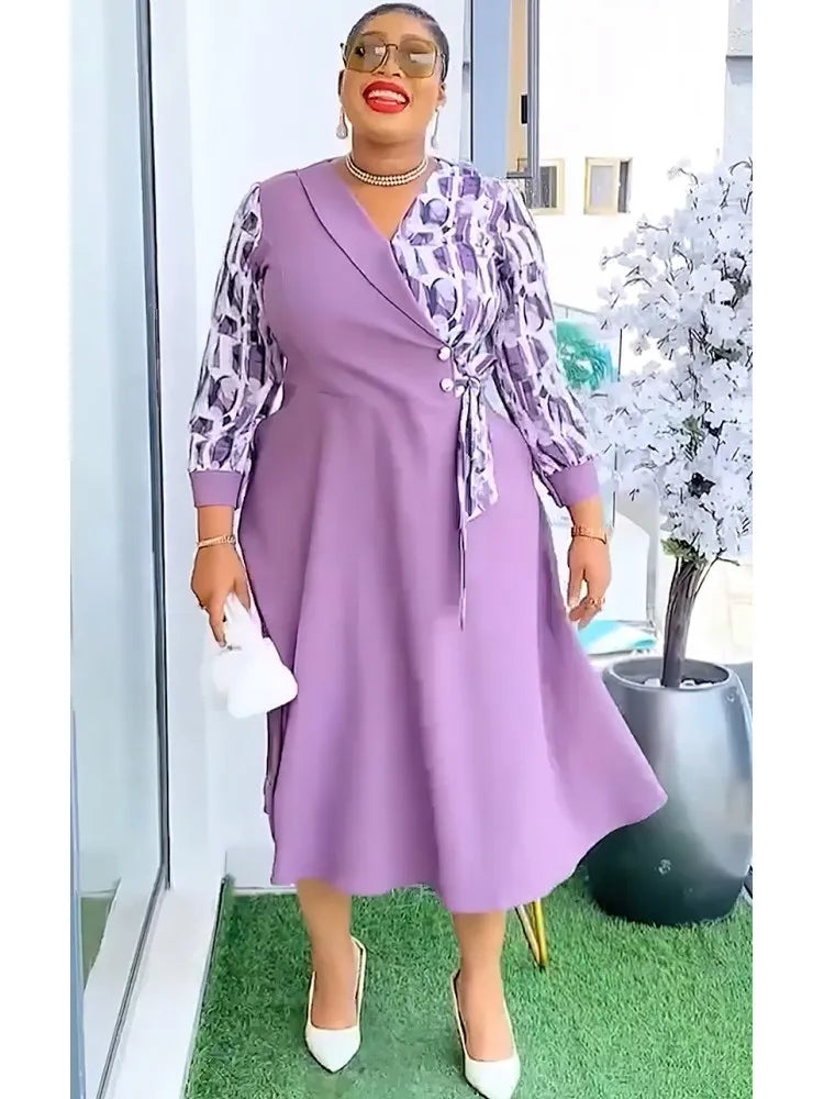 African Dresses For Women Elegant Polyester Muslim Fashion Abayas Dashiki Robe Kaftan Long Midi Dress Turkish Africa 2026 New