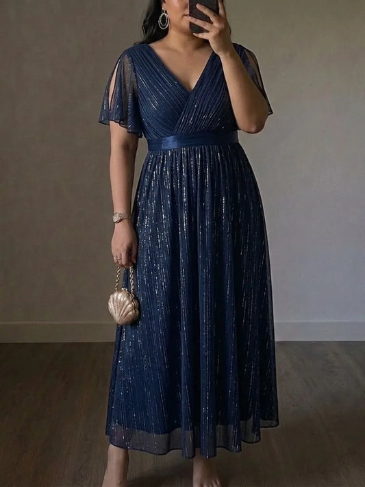 XL-5XL Plus Size Clothes Dresses Women Robes Summer Short Sleeve Street Style Casual 3XL 4XL Big Size Maxi Dress Oversized