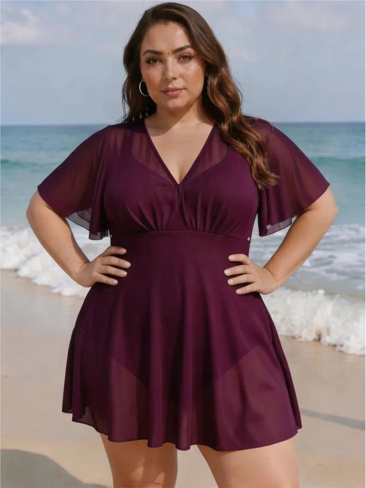 Plus Size High Waist Bikini Women's Push Up Large Size Swimsuit 2026 Summer Mujer Big Size Tummy Control Swimwear Bikini Sets