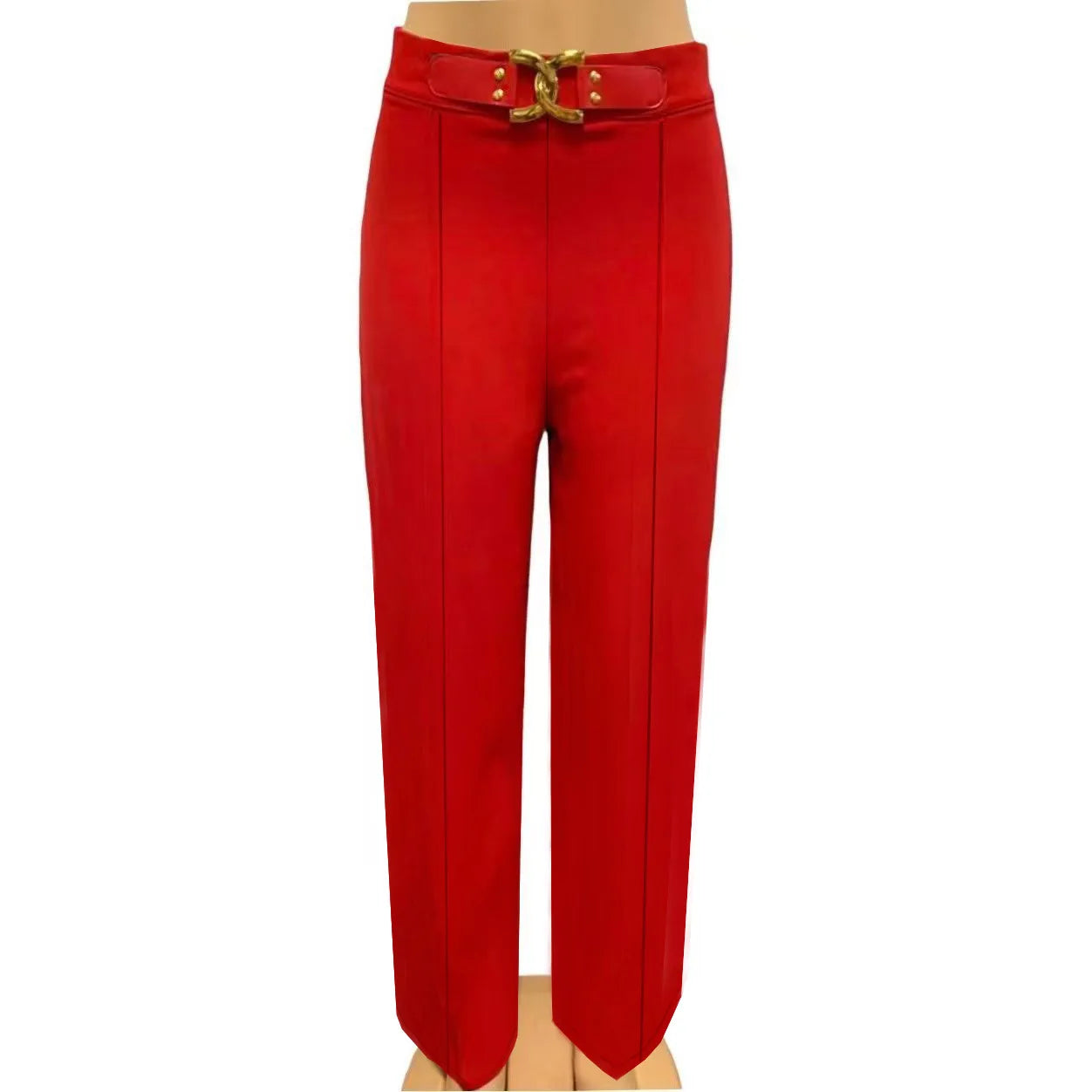Women High Waist Wide Leg Pants Shiny Fuchsia Straight Pants Long Palazzo Casual Trendy Trousers 2026 Spring Autumn New