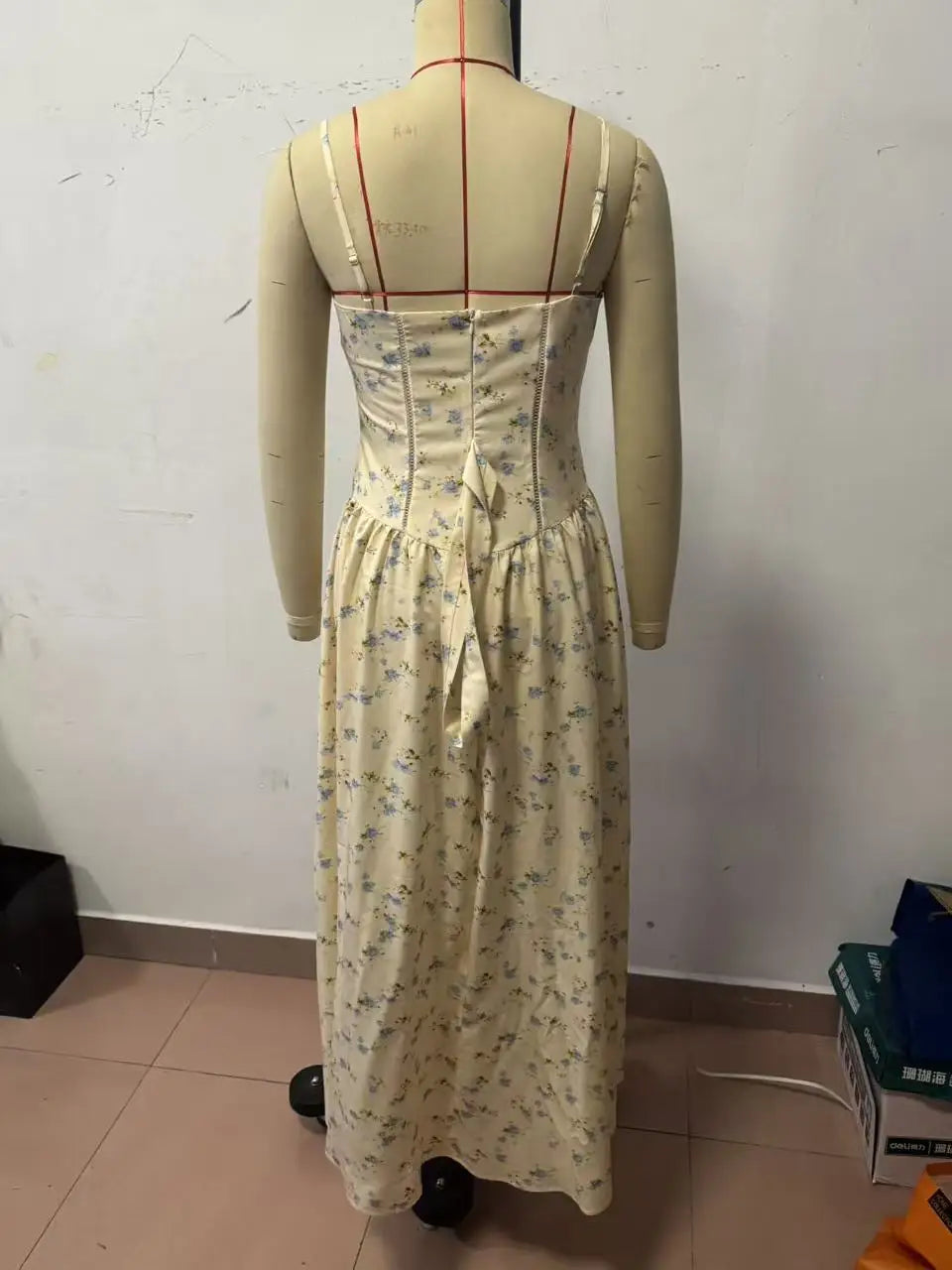 Elegant Women Flower Printing Long Maxi Dress Fashion Spaghetti Strap Dresses Evening Ladies Street Party Vestidos 2026 Summer