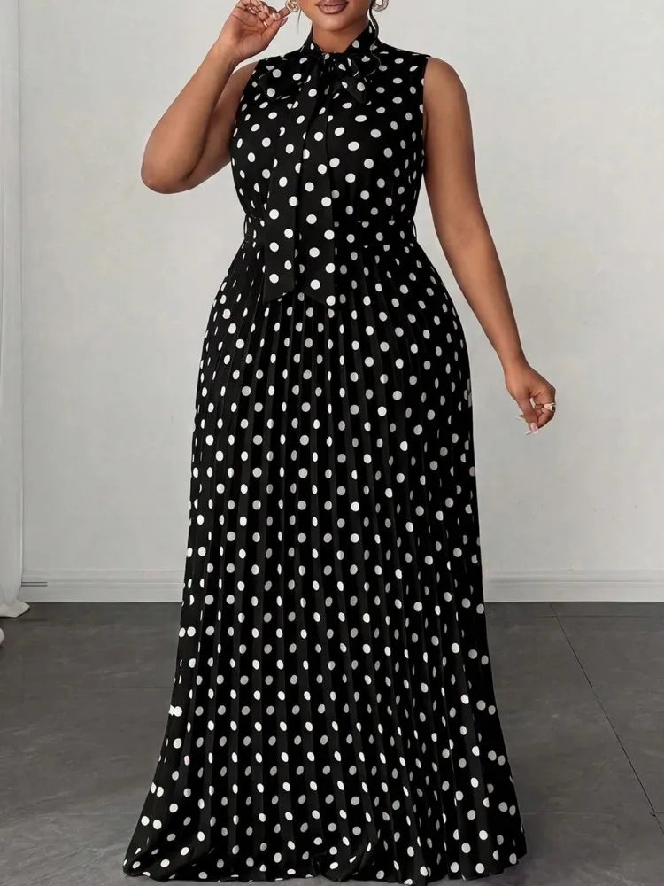 L-4XL Plus Size Clothes Dresses Women Robes Summer Sleeveless Street Style Casual 3XL 4XL Big Size Long Maxi Dress Oversized