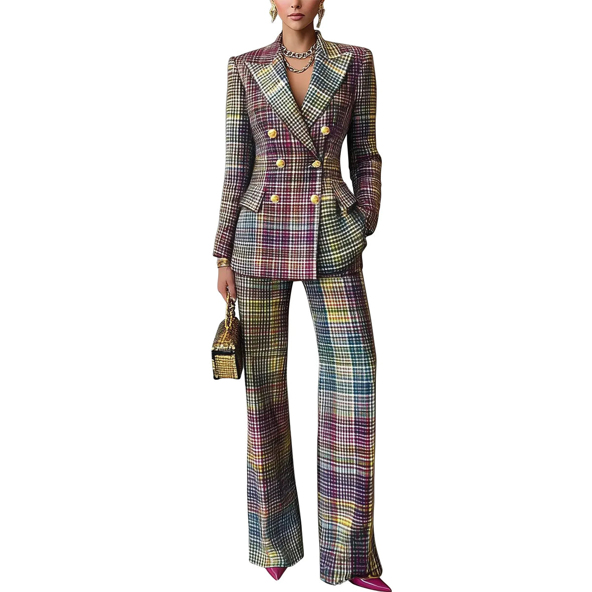 Fashion Set For Women 2 Piece Sets New Arrival Matching Two Pieces Sets Long Sleeve Blazer Top And Pants Suits Outfits Clothing