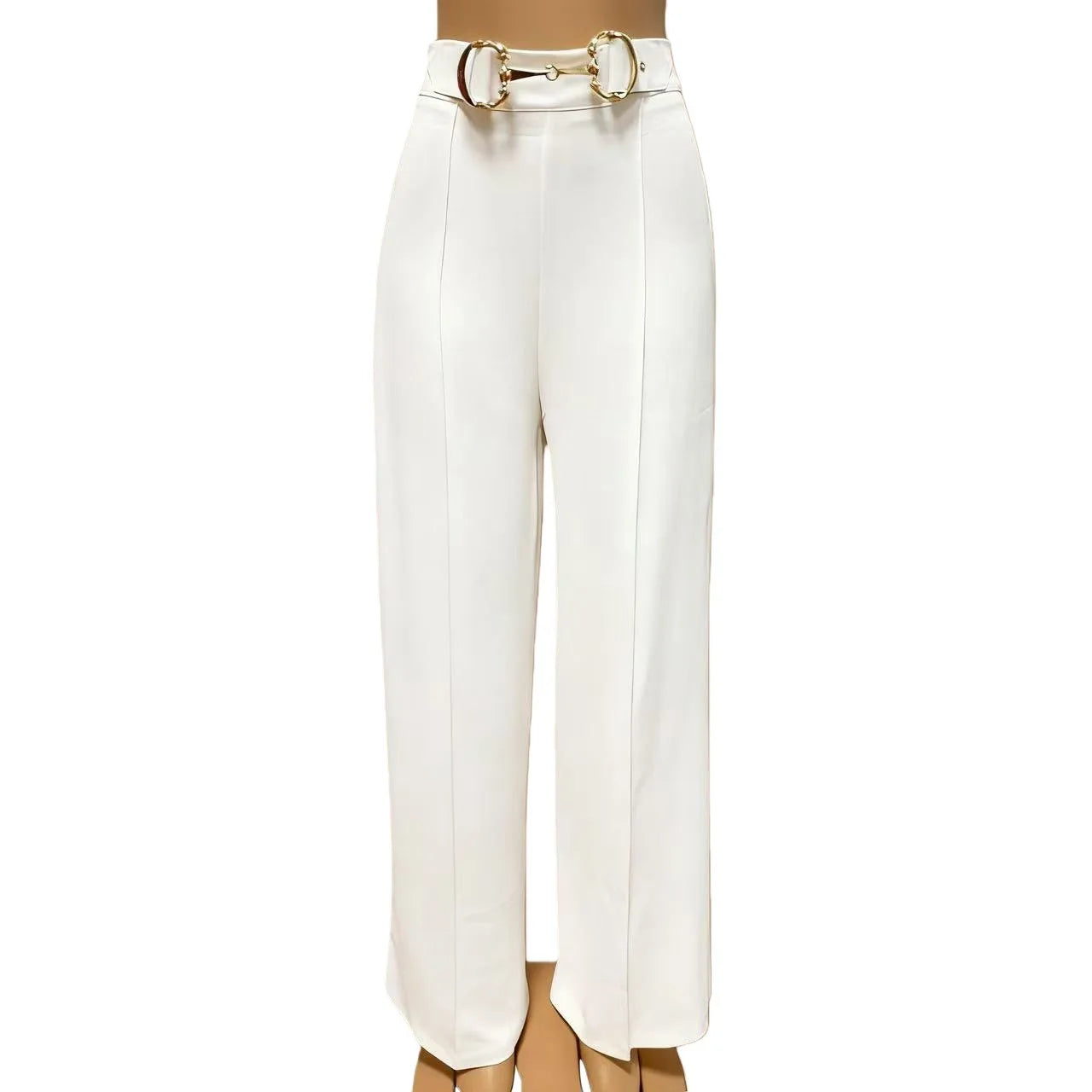 Women High Waist Wide Leg Pants Shiny Fuchsia Straight Pants Long Palazzo Casual Trendy Trousers 2026 Spring Autumn New