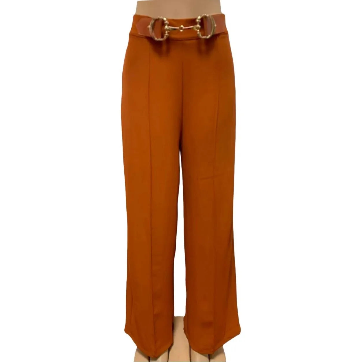 Women High Waist Wide Leg Pants Shiny Fuchsia Straight Pants Long Palazzo Casual Trendy Trousers 2026 Spring Autumn New