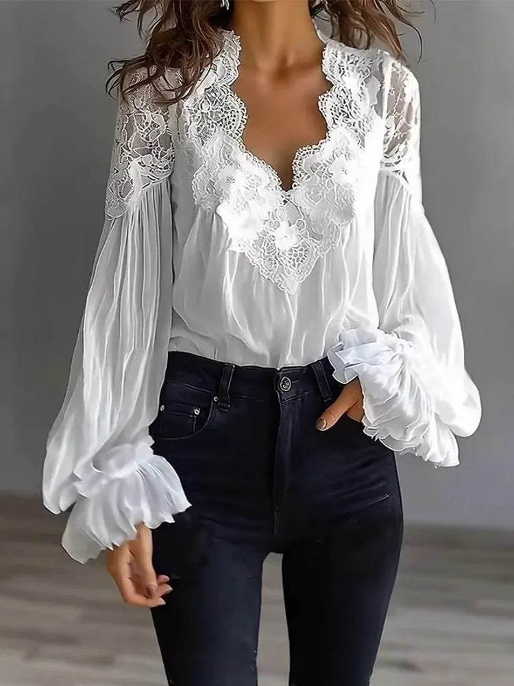 Women Blouses 2026 Spring Autumn Long Sleeve Blouse Woman Blouse Shirt Office Elegant Work Shirt Top Blusas Mujer De Moda