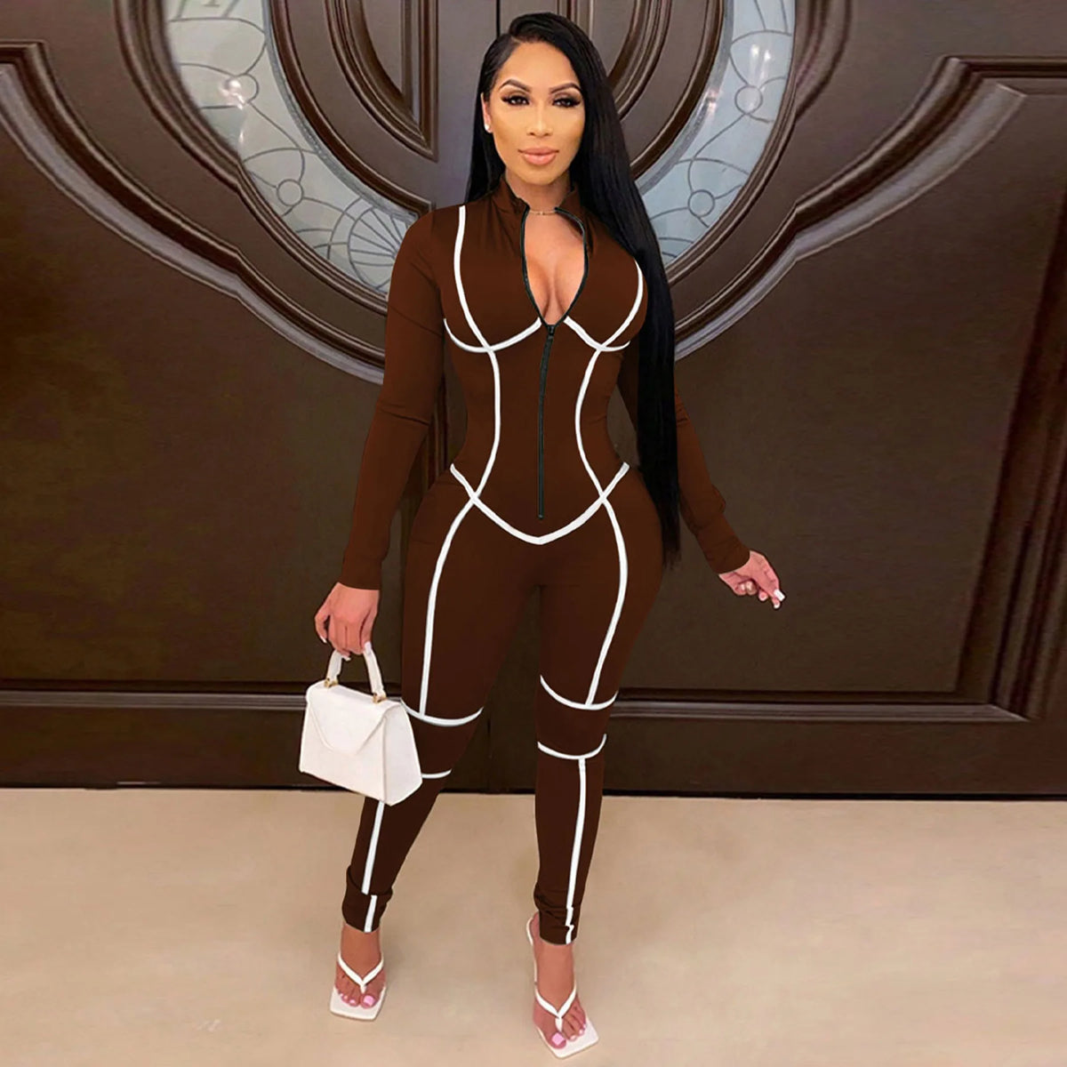 Solid Color Women Jumpsuits For Spring Autumn 2026 Long Sleeve Loose Fashion Streetwear Overalls Sports Pants Trousers