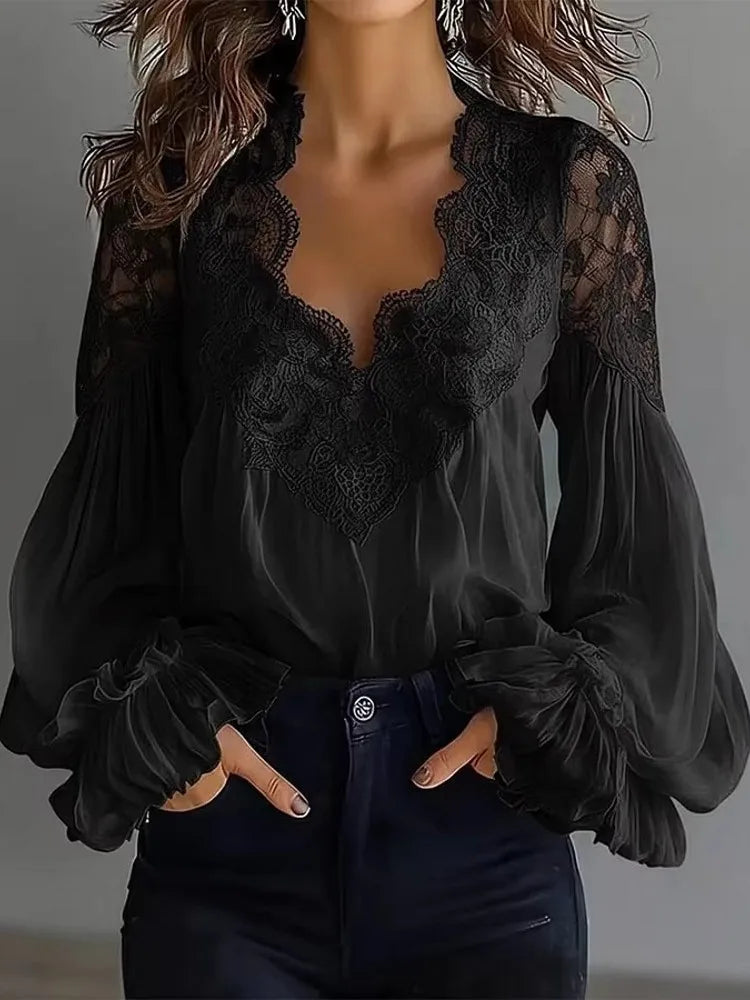 Women Blouses 2026 Spring Autumn Long Sleeve Blouse Woman Blouse Shirt Office Elegant Work Shirt Top Blusas Mujer De Moda