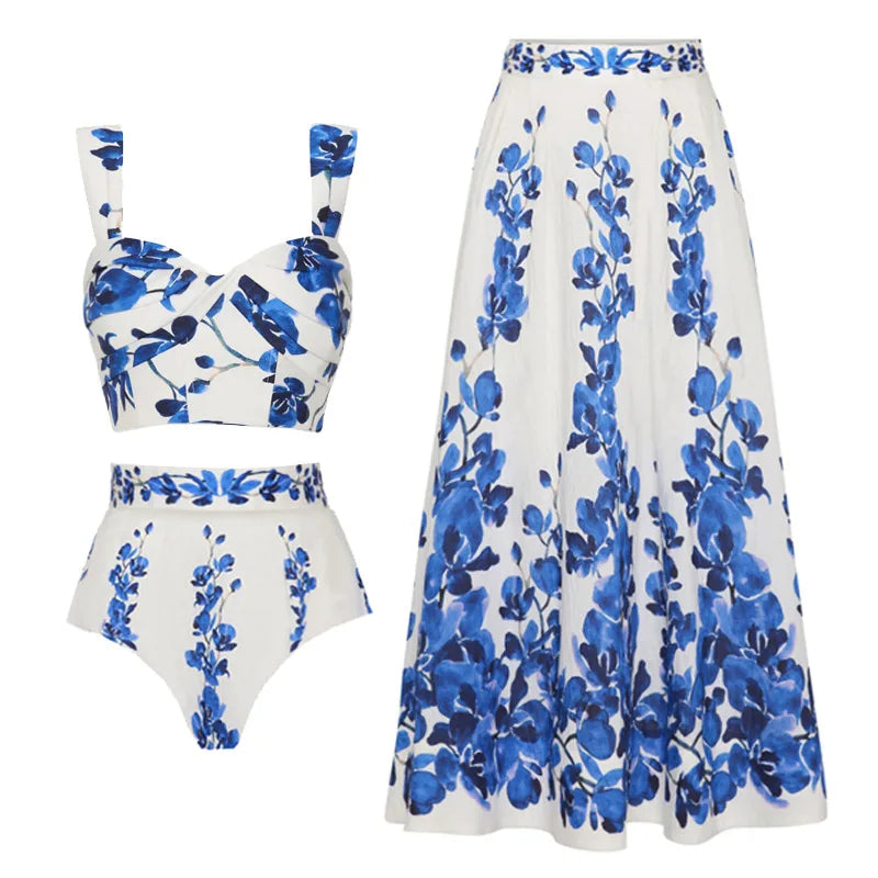 2025 New High Waist Sexy Swimsuit Women Summer Bathing Suit Bikini Set Swimwear Women Beach Swimming Suit For Female
