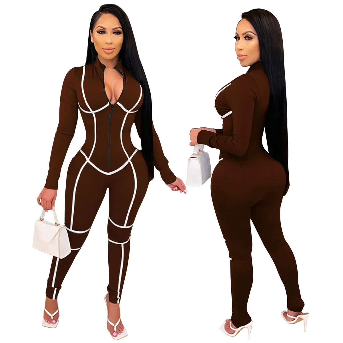 Solid Color Women Jumpsuits For Spring Autumn 2026 Long Sleeve Loose Fashion Streetwear Overalls Sports Pants Trousers