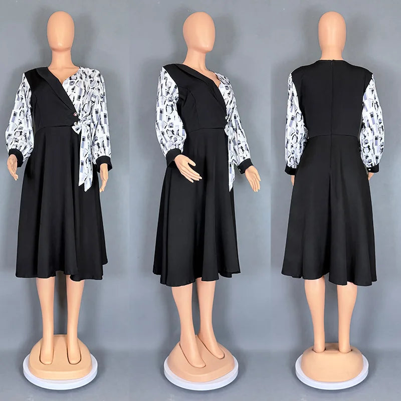 African Dresses For Women Elegant Polyester Muslim Fashion Abayas Dashiki Robe Kaftan Long Midi Dress Turkish Africa 2026 New