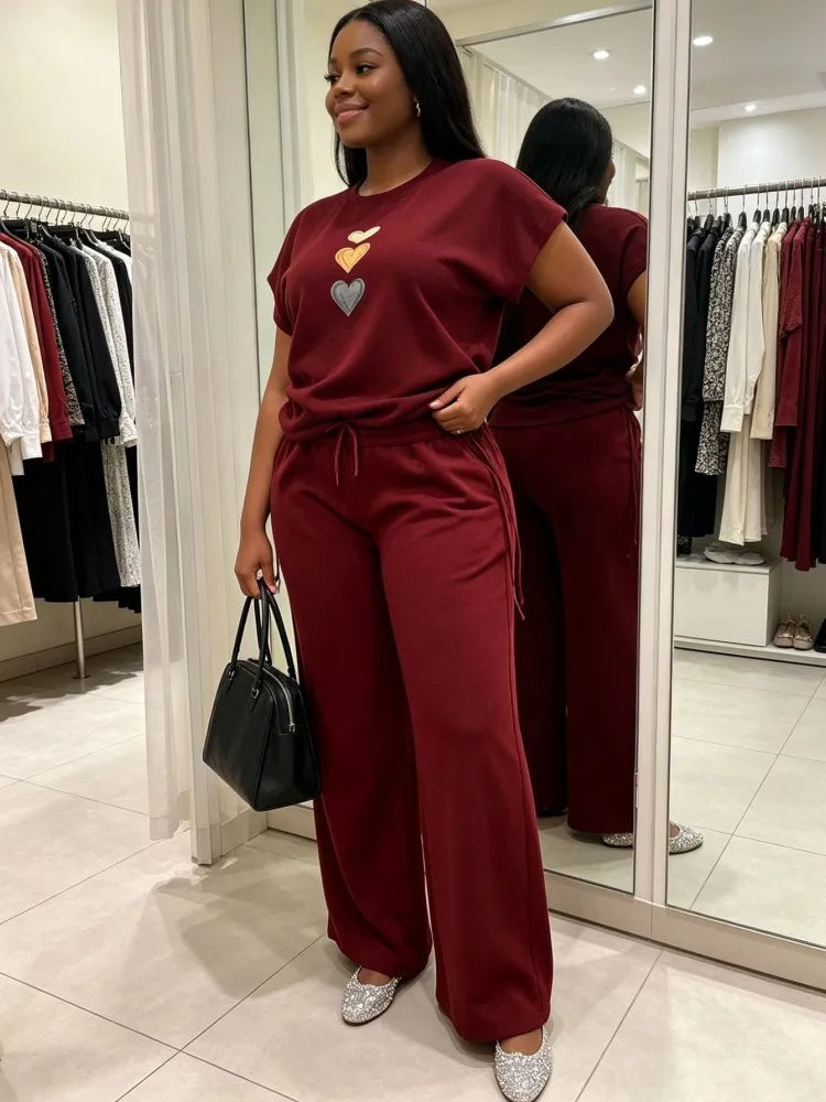 2 Piece Women Sets Dashiki African New Arrival Summer Autumn Matching Sets Two Pieces Sets Top And Pants Suits Outfits Clothing