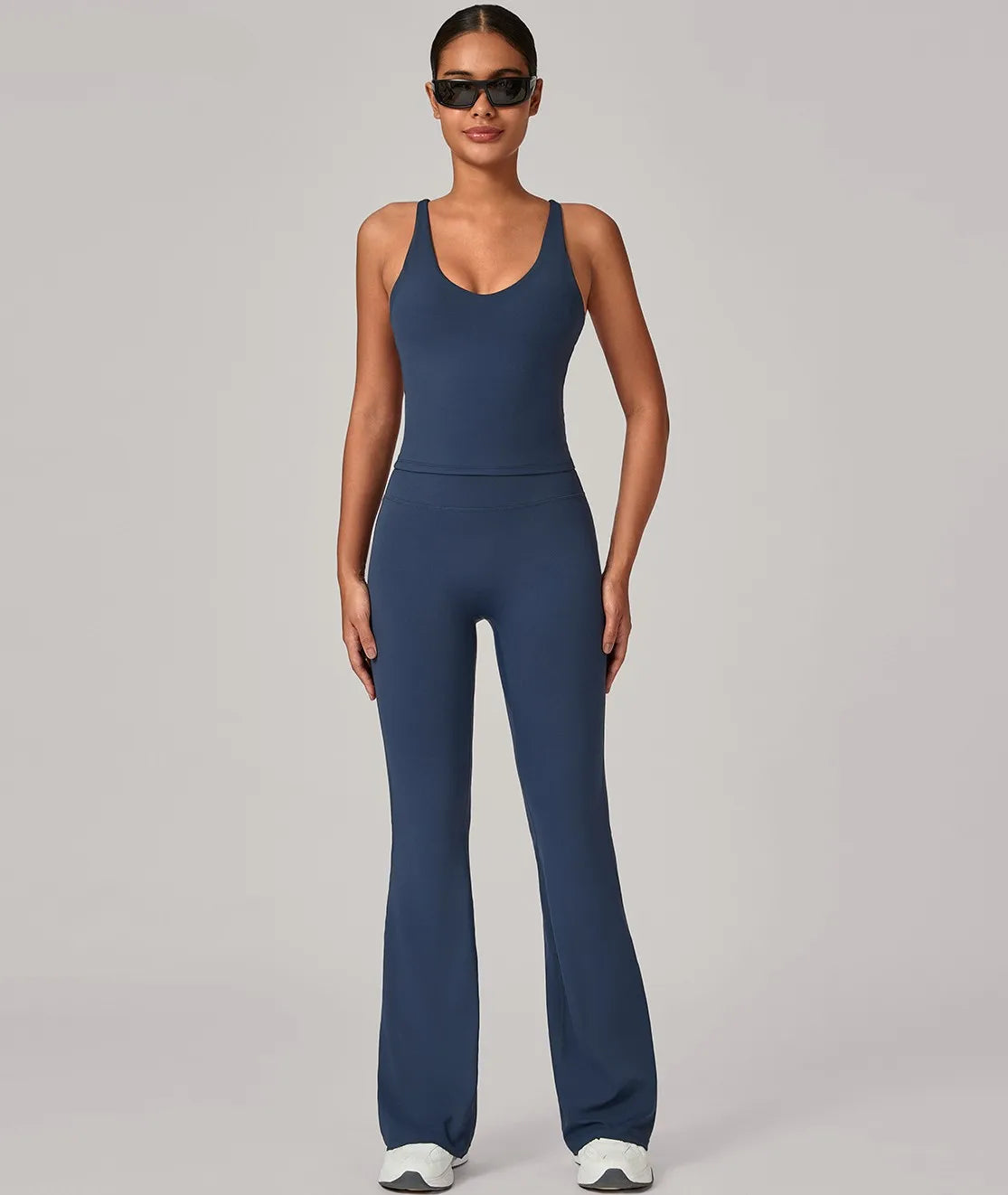 2 Piece Women Sets New Summer Autumn Sports Matching Sets Two Pieces Sets Sleeveless Tops And Pants Suits Outfits Clothing