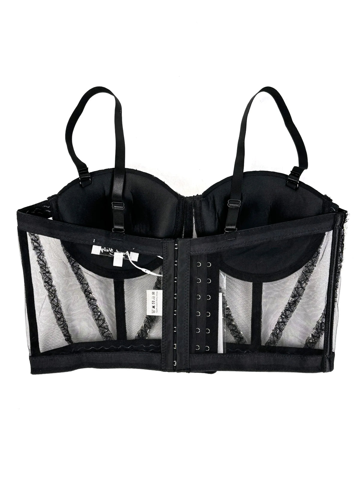 Rhinestones Female Corset Top Women Camis Nightclub Pearls Short Chest Binder Sexy Camisole Mujer Lingerie Tube Bra Debardeur