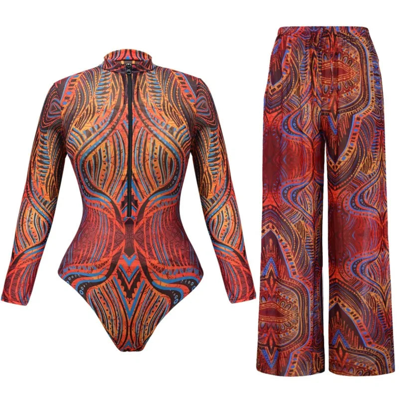 2 Piece Sets Swimwear And Panst Sexy Swimsuit Women Summer Bathing Suit Bikini Set Beach Cover Up Swimming Suit Купальник