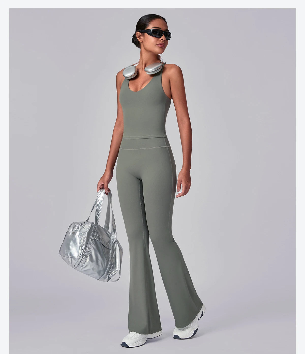 2 Piece Women Sets New Summer Autumn Sports Matching Sets Two Pieces Sets Sleeveless Tops And Pants Suits Outfits Clothing