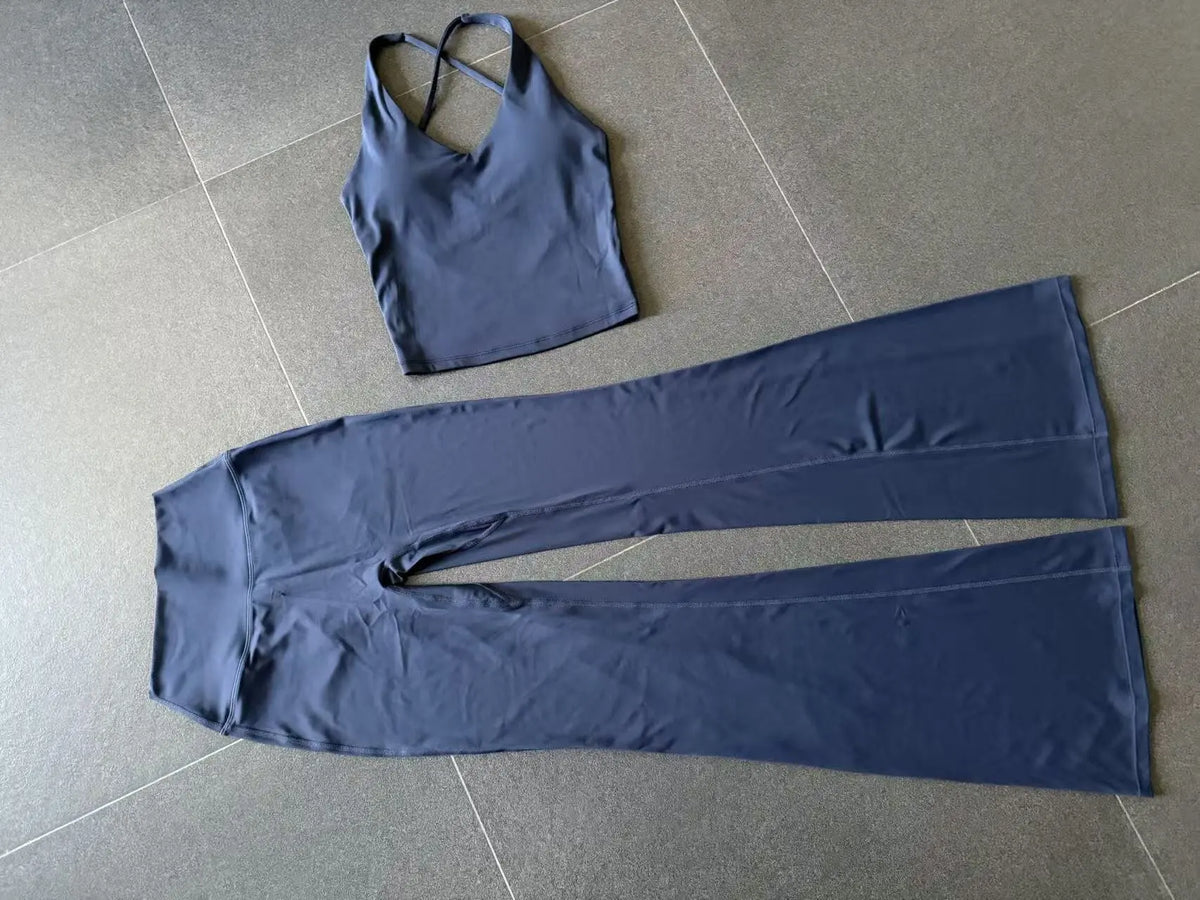 2 Piece Women Sets New Summer Autumn Sports Matching Sets Two Pieces Sets Sleeveless Tops And Pants Suits Outfits Clothing