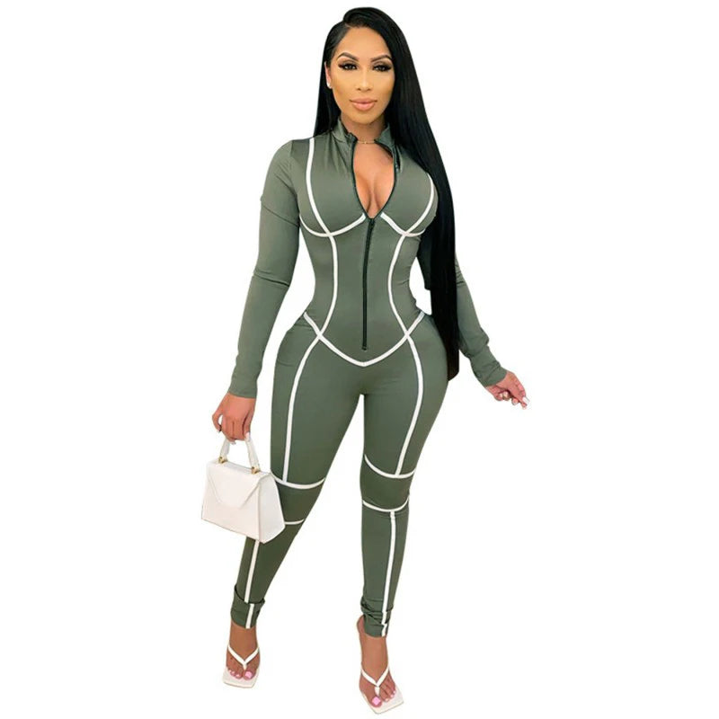 Solid Color Women Jumpsuits For Spring Autumn 2026 Long Sleeve Loose Fashion Streetwear Overalls Sports Pants Trousers