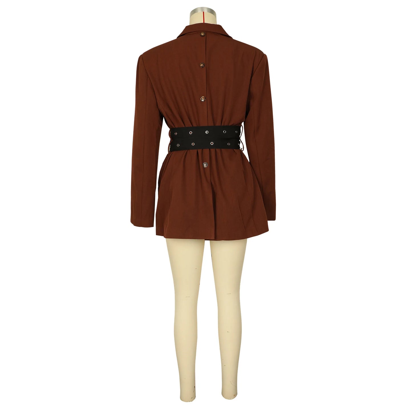 Elegant Blazer Coat For Women Fashion Lapel Oversized Suit Jackets 2025 New Autumn Winter Office Lady Casual Loose Outerwear