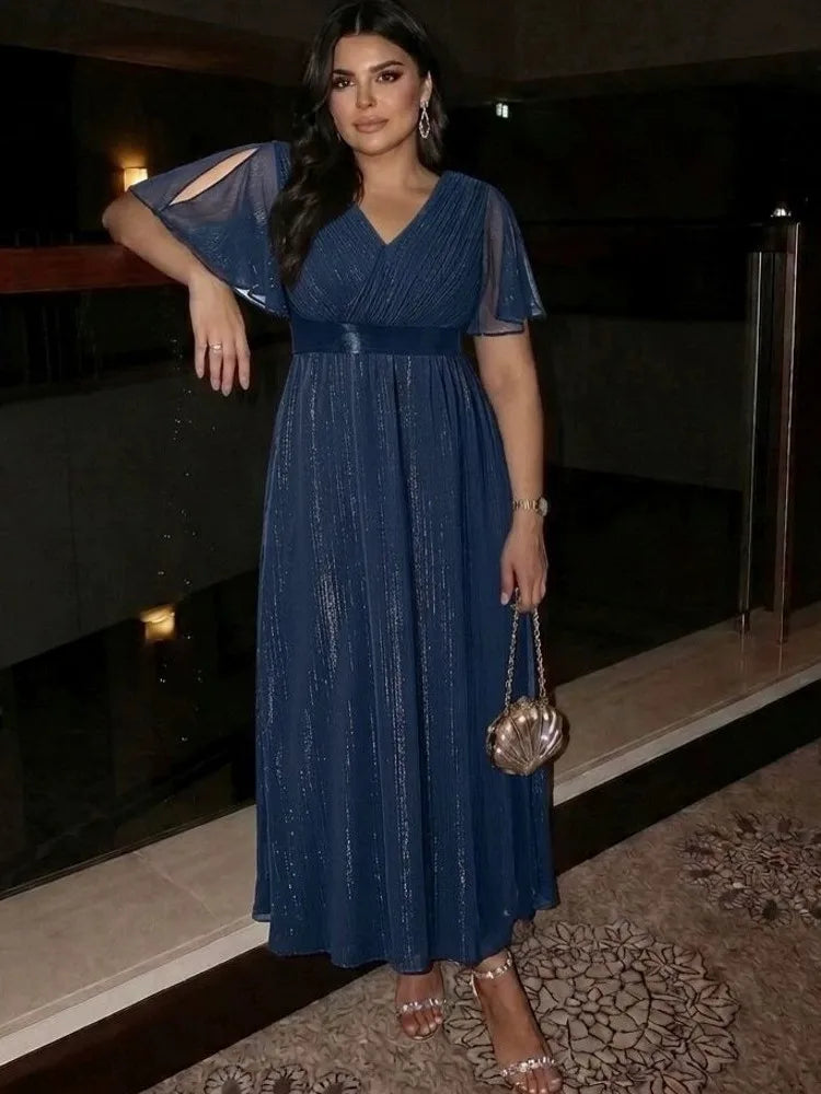 XL-5XL Plus Size Clothes Dresses Women Robes Summer Short Sleeve Street Style Casual 3XL 4XL Big Size Maxi Dress Oversized