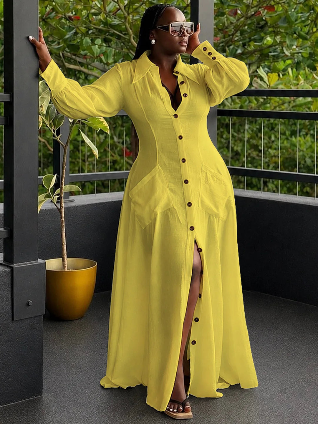 XL-5XL Plus Size Clothes Dresses Women Robes Autumn Long Sleeve Street Style Casual 3XL 4XL Big Size Long Maxi Dress Oversized