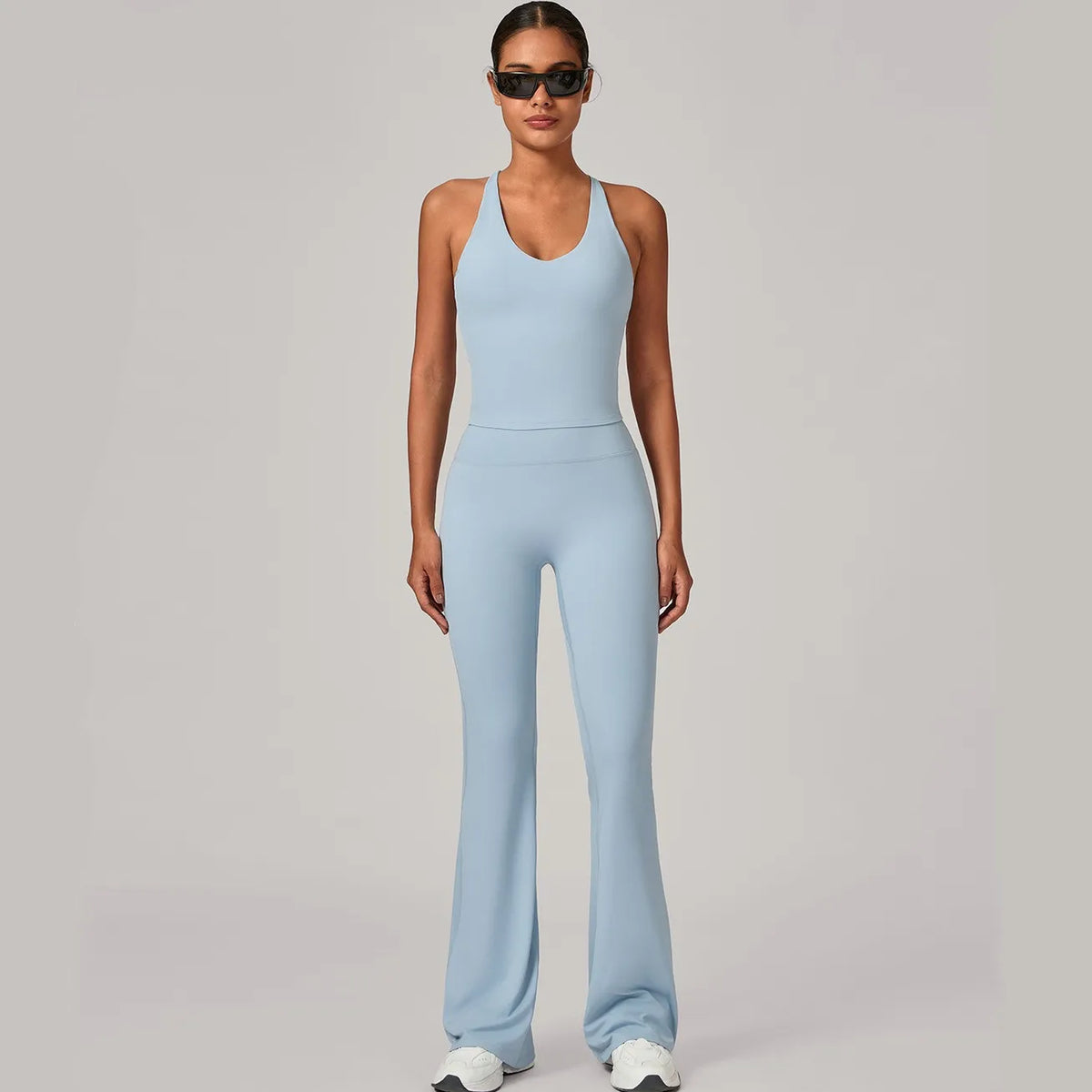 2 Piece Women Sets New Summer Autumn Sports Matching Sets Two Pieces Sets Sleeveless Tops And Pants Suits Outfits Clothing