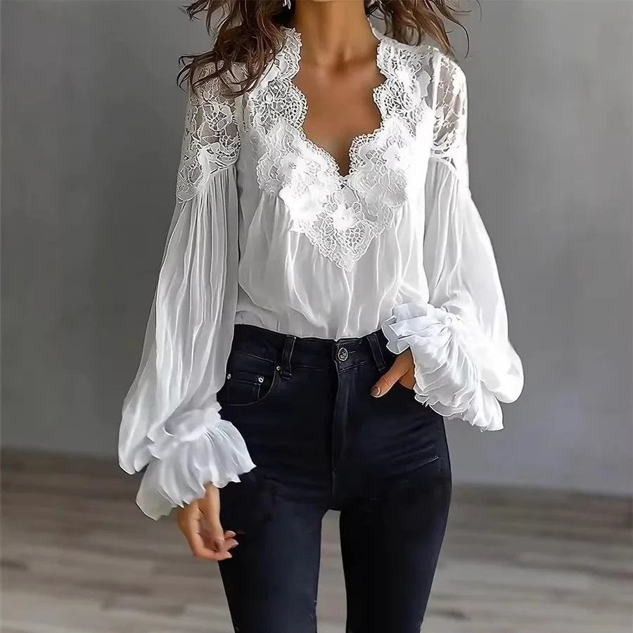 Women Blouses 2026 Spring Autumn Long Sleeve Blouse Woman Blouse Shirt Office Elegant Work Shirt Top Blusas Mujer De Moda