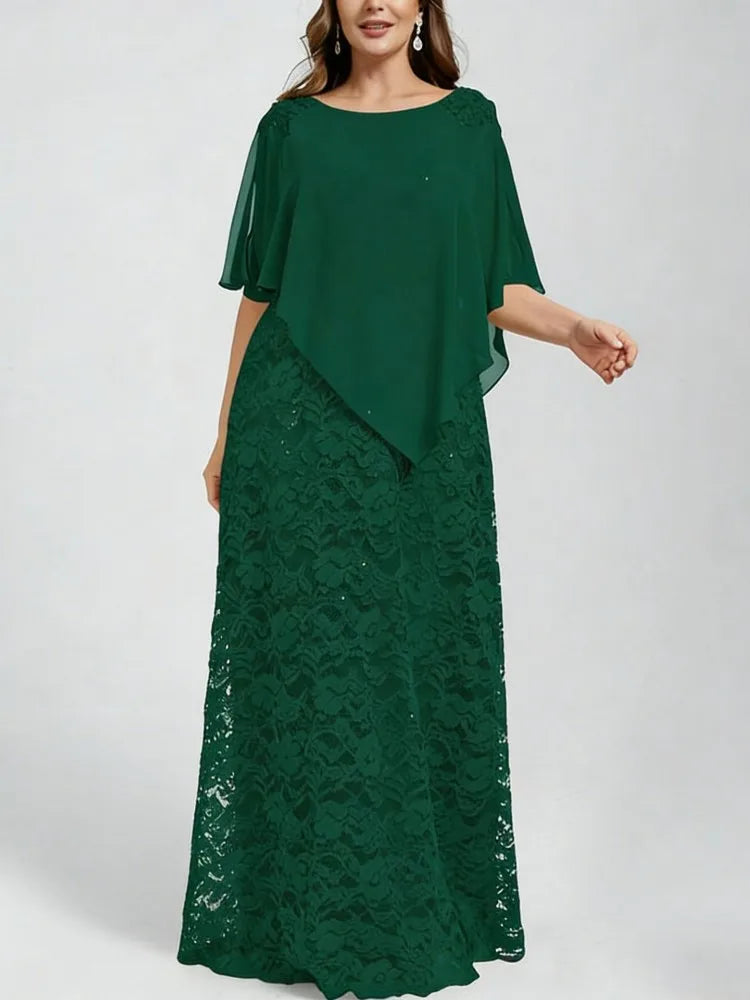 L-5XL Plus Size Clothes Dresses Women Robes Spring Summer Half Sleeve Street Style Casual 3XL 4XL Big Size Maxi Dress Oversized