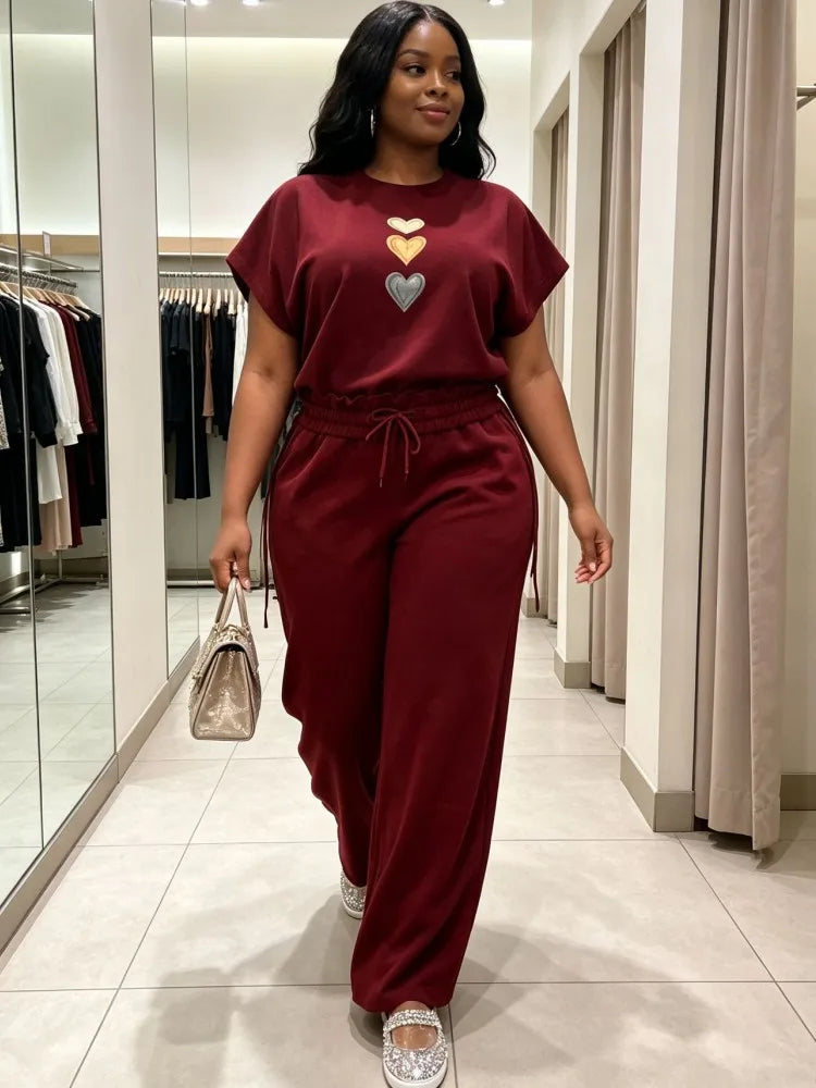 2 Piece Women Sets Dashiki African New Arrival Summer Autumn Matching Sets Two Pieces Sets Top And Pants Suits Outfits Clothing
