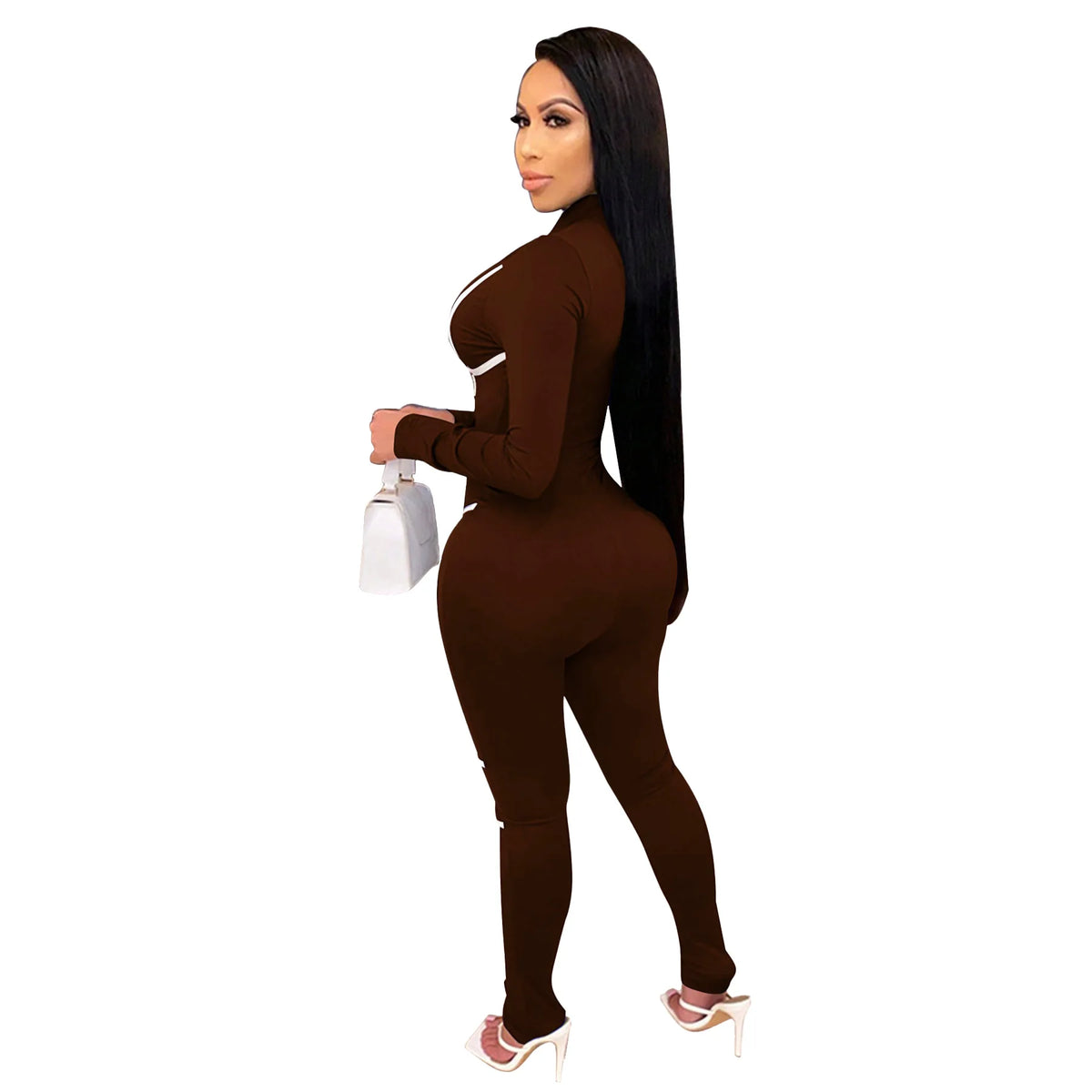 Solid Color Women Jumpsuits For Spring Autumn 2026 Long Sleeve Loose Fashion Streetwear Overalls Sports Pants Trousers