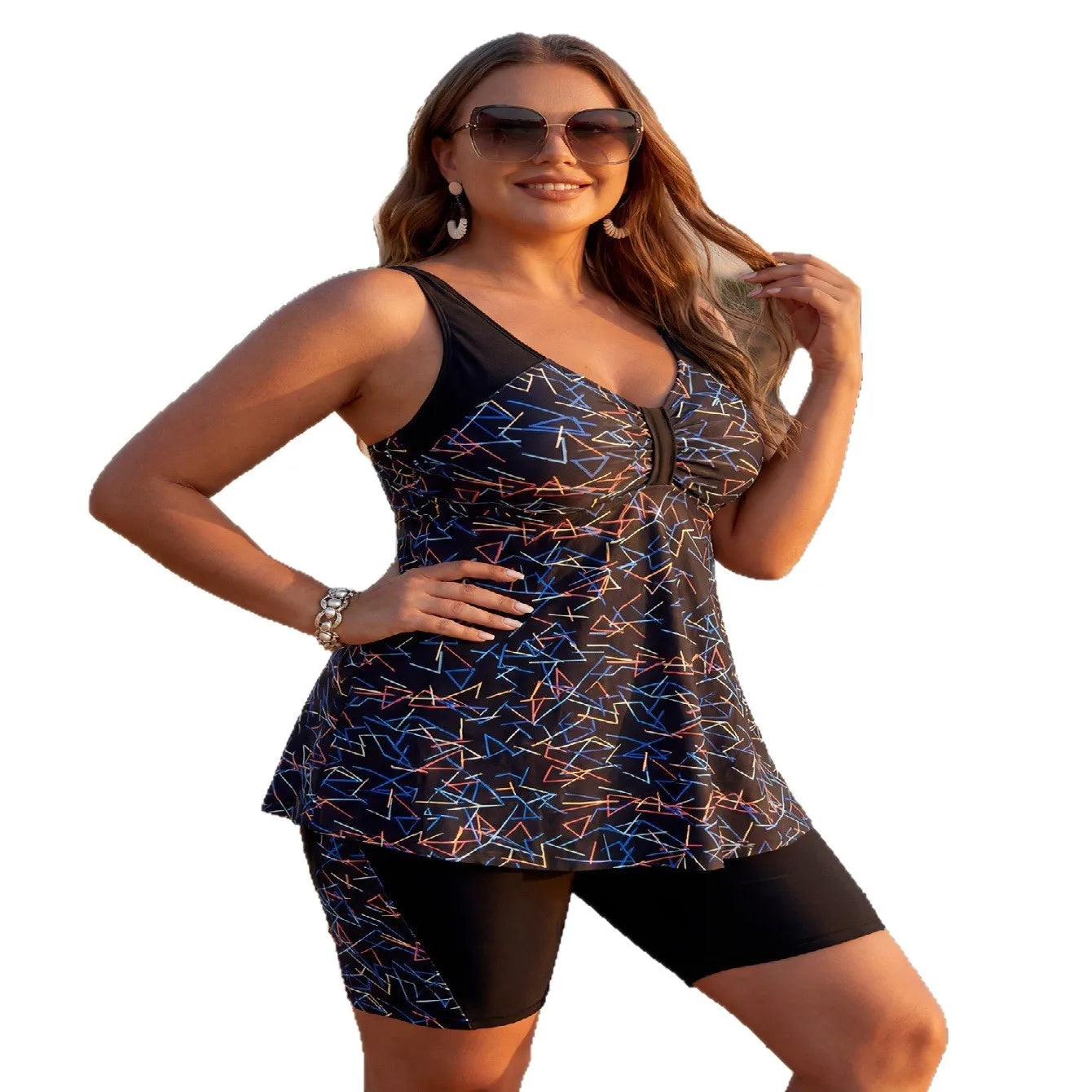 XL-6XL Plus Size High Waist Bikini Women's Push Up Large Size 3XL 4XL Swimsuit Summer Mujer Tummy Control Swimwear Bikini Sets