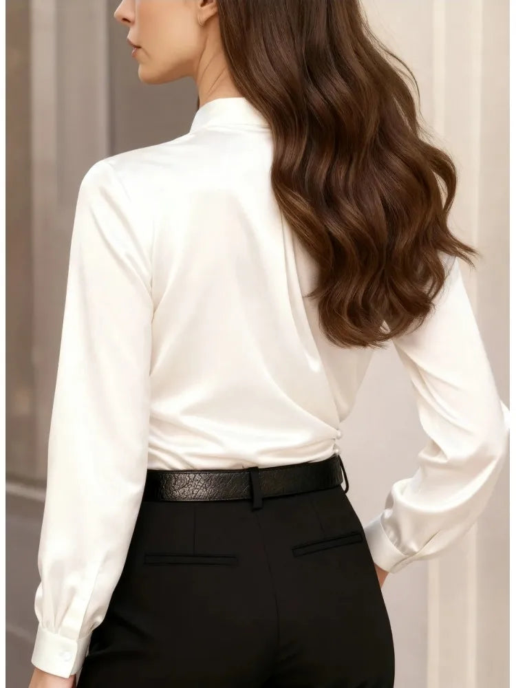 Women Blouses 2026 Spring Summer Long Sleeve Blouse Woman Blouse Shirt Office Elegant Work Shirt Top Blusas Mujer De Moda