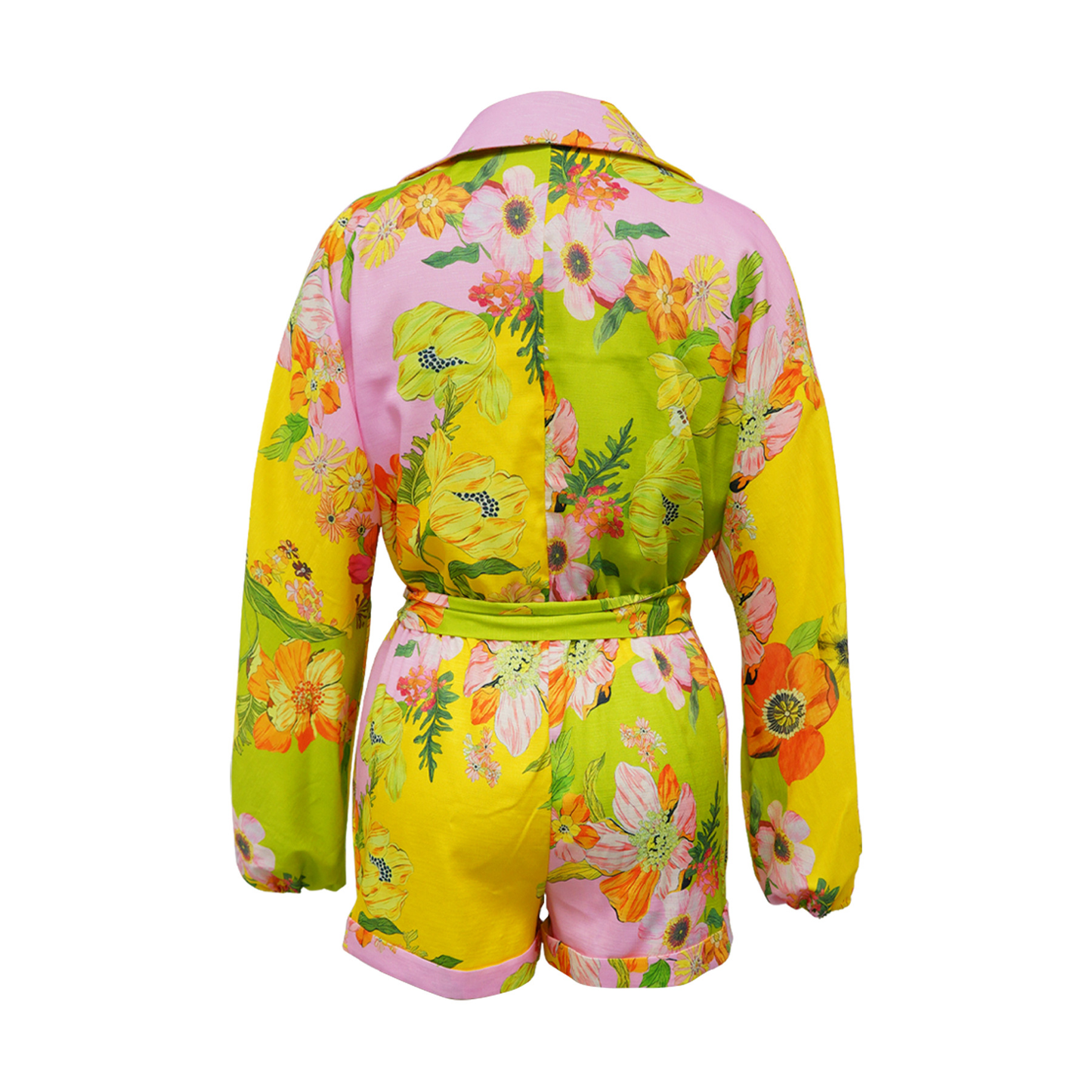 Summer Streetwear Long Sleeve Romper Female Jumpsuit Clothes Sexy Club Bodysuit Shorts Casual Playsuit Overalls Women Clothing